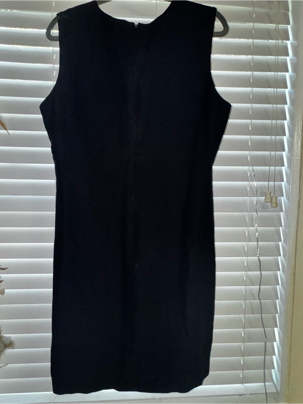 Talbots Black Sleeveless Mini Sheath Dress